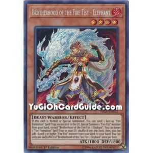 Brotherhood of the Fire Fist - Elephant (Secret Rare) – Fists of the Gadgets | Carta YUGIOH en México