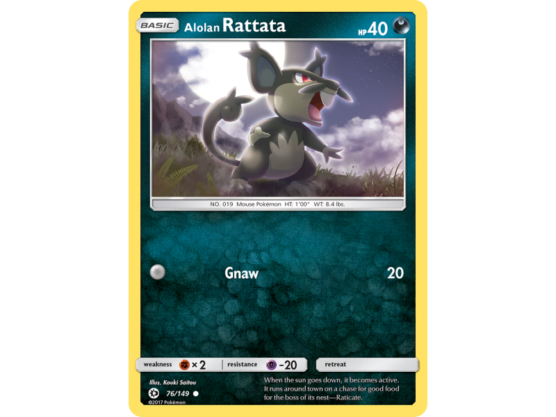 Alolan Rattata (Reverse Holo)