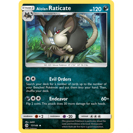 Alolan Raticate (Reverse Holo)