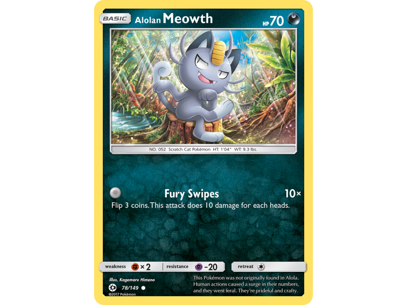 Alolan Meowth (Reverse Holo)