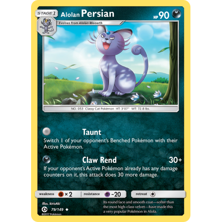 Alolan Persian (Reverse Holo)