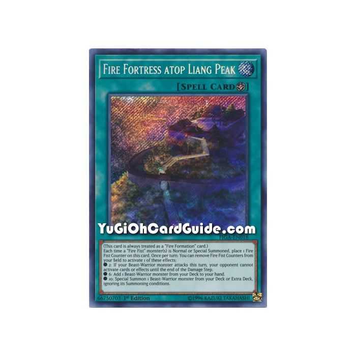 Fire Fortress atop Liang Peak (Secret Rare) – Fists of the Gadgets | Carta YUGIOH en México