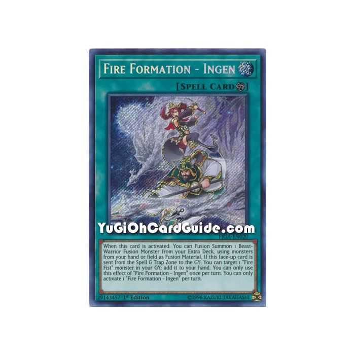 Fire Formation - Ingen (Secret Rare) – Fists of the Gadgets | Carta YUGIOH en México