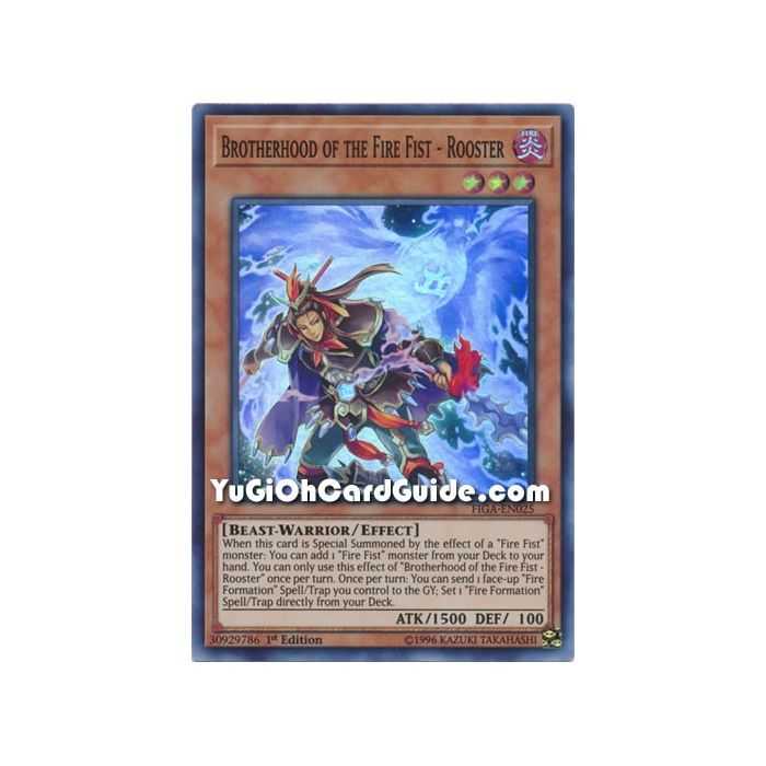 Brotherhood of the Fire Fist - Rooster (Super Rare) – Fists of the Gadgets | Carta YUGIOH en México