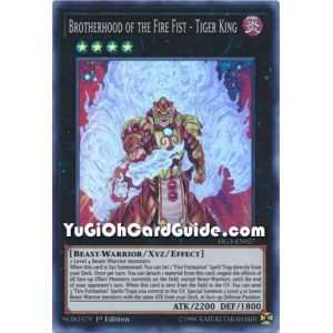 Brotherhood of the Fire Fist - Tiger King (Super Rare) – Fists of the Gadgets | Carta YUGIOH en México