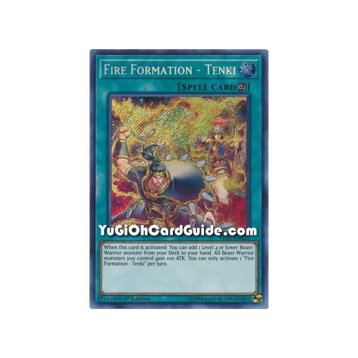 Fire Formation - Tenki (Secret Rare) – Fists of the Gadgets | Carta YUGIOH en México
