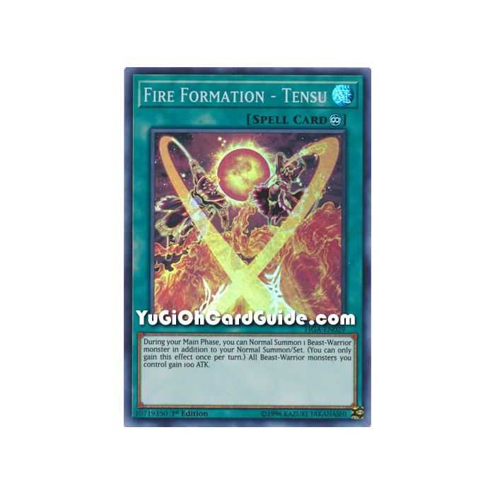 Fire Formation - Tensu (Super Rare) – Fists of the Gadgets | Carta YUGIOH en México