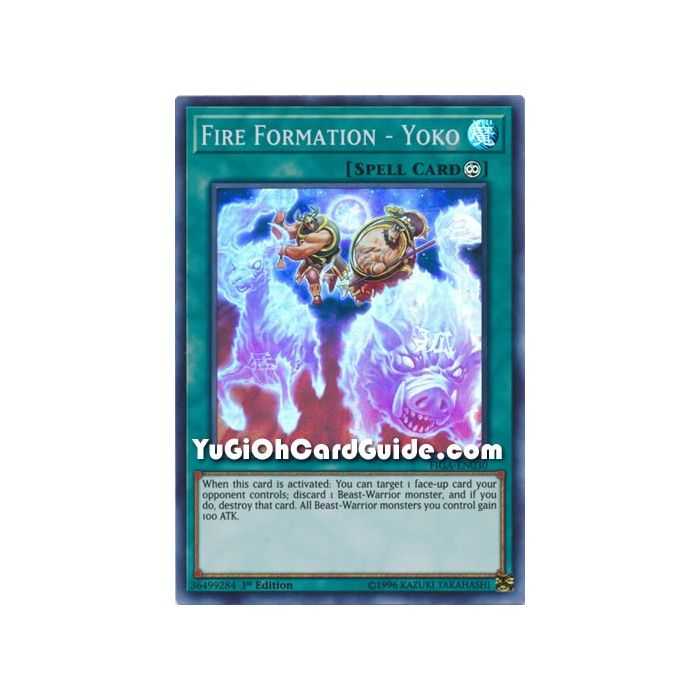 Fire Formation - Yoko (Super Rare) – Fists of the Gadgets | Carta YUGIOH en México