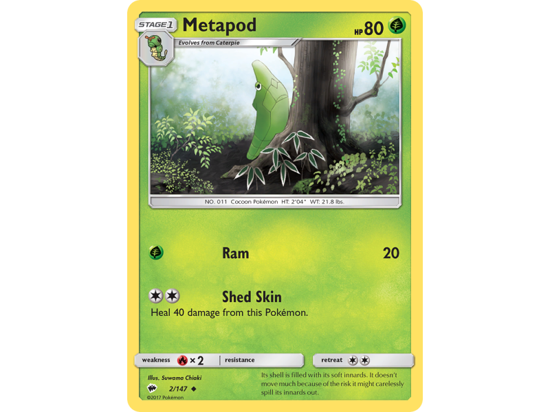 Metapod (Reverse Holo)