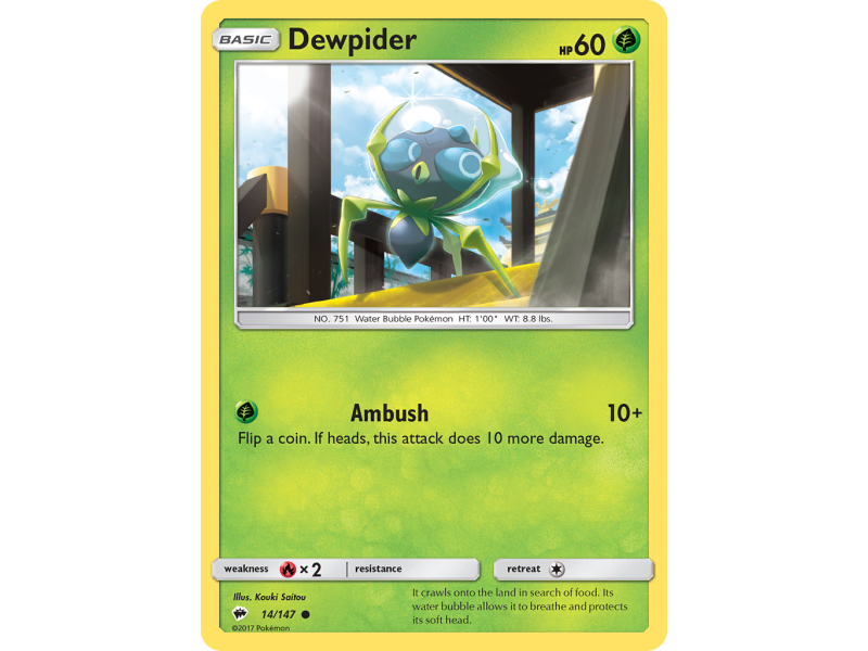 Dewpider (Reverse Holo)