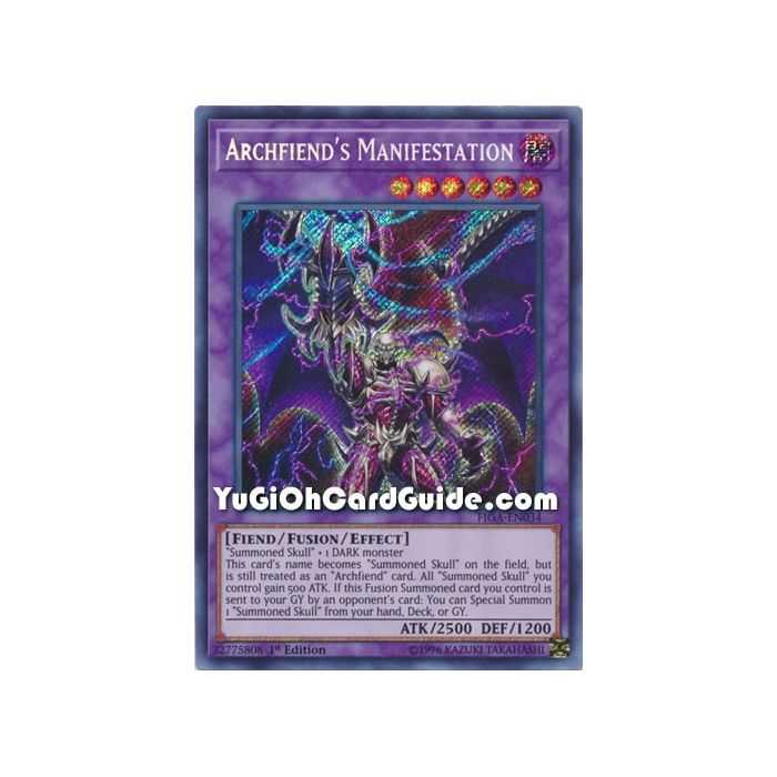 Archfiend's Manifestation (Secret Rare) – Fists of the Gadgets | Carta YUGIOH en México