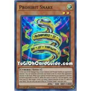 Prohibit Snake (Super Rare) – Fists of the Gadgets | Carta YUGIOH en México