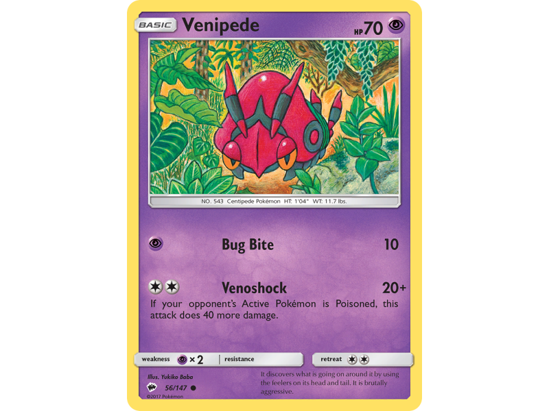Venipede (Reverse Holo)