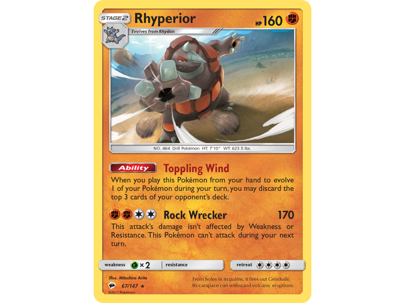 Rhyperior (Reverse Holo)