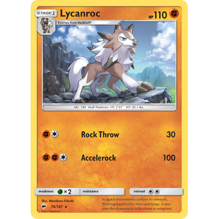 Lycanroc (Reverse Holo)