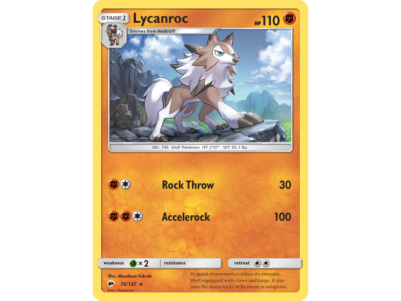 Lycanroc (Reverse Holo)