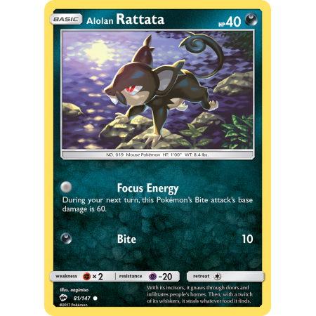 Alolan Rattata (Reverse Holo)