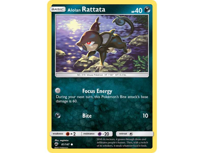 Alolan Rattata (Reverse Holo)