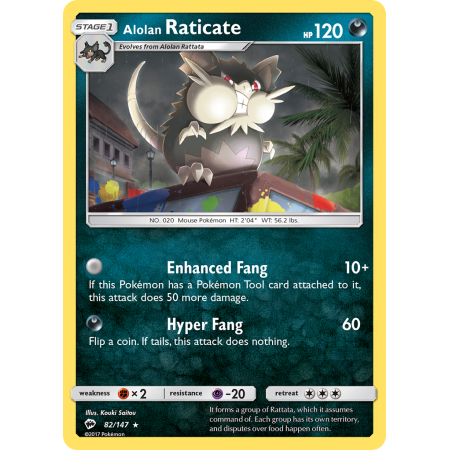 Alolan Raticate (Reverse Holo)