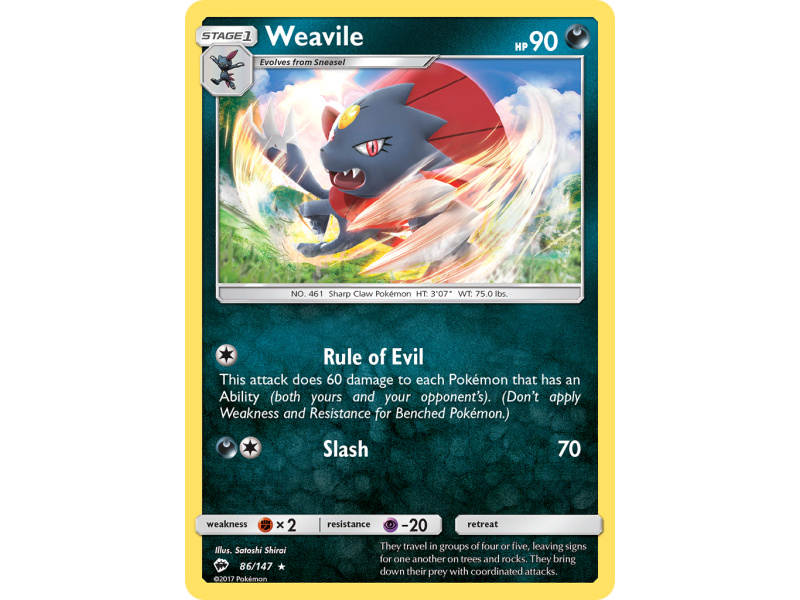 Weavile (Reverse Holo)