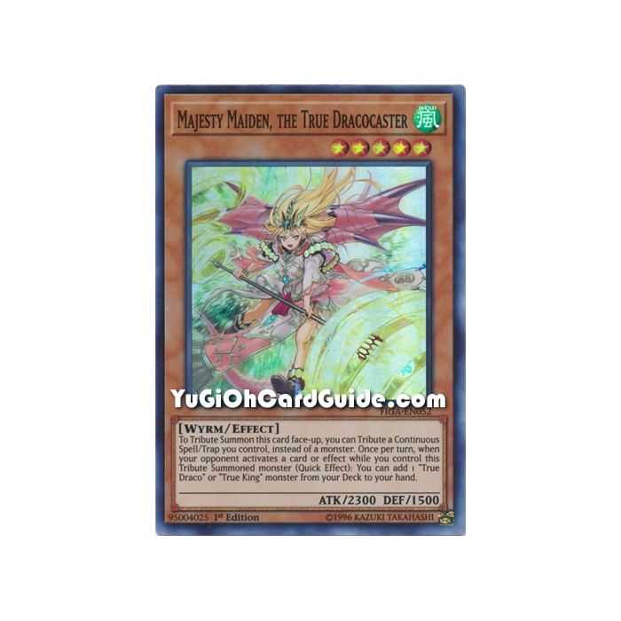 Majesty Maiden, the True Dracocaster (Super Rare) – Fists of the Gadgets | Carta YUGIOH en México