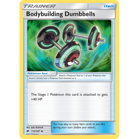 Bodybuilding Dumbbells (Reverse Holo)