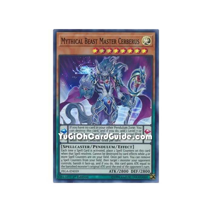 Mythical Beast Master Cerberus (Super Rare) – Fists of the Gadgets | Carta YUGIOH en México