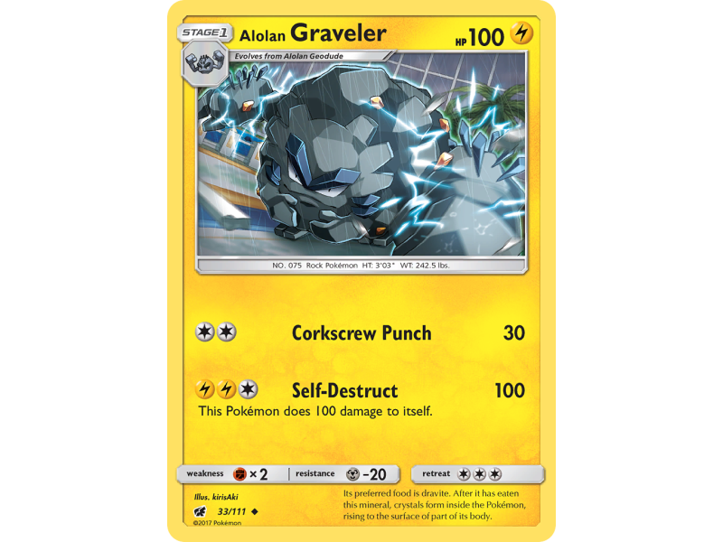 Alolan Graveler (Reverse Holo)