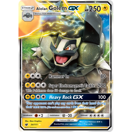 Alolan Golem-GX (Holo)