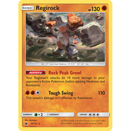Regirock (Reverse Holo)