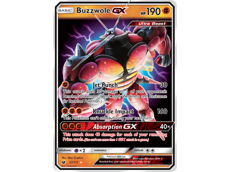 Buzzwole-GX (Holo)