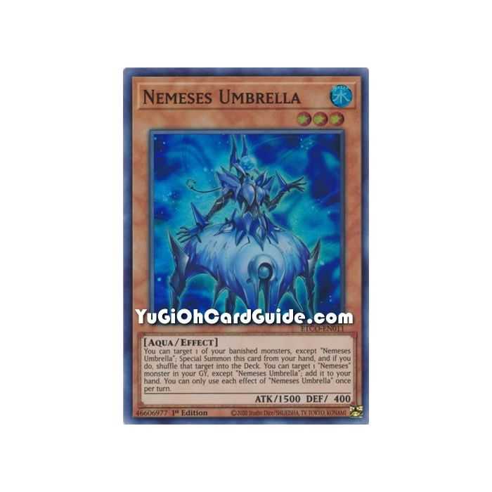 Nemeses Umbrella (Super Rare) – Eternity Code | Carta YUGIOH en México