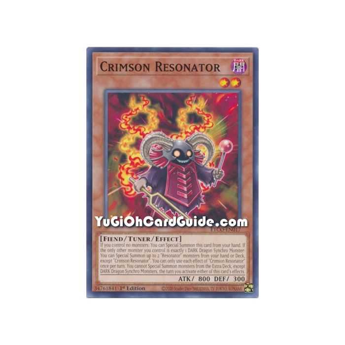 Crimson Resonator (Common) – Eternity Code | Carta YUGIOH en México
