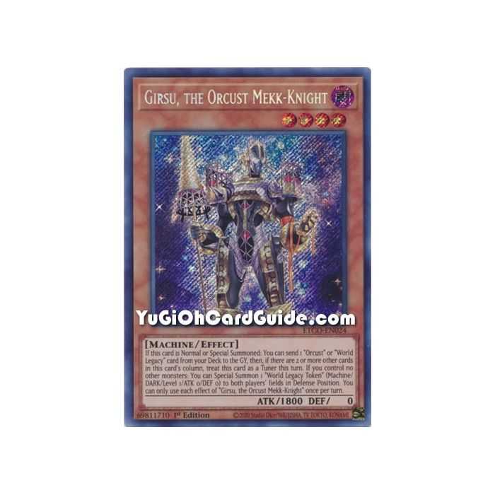 Girsu, the Orcust Mekk-Knight (Secret Rare) – Eternity Code | Carta YUGIOH en México