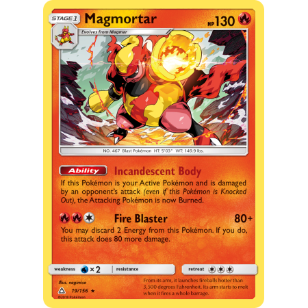 Magmortar (Reverse Holo)