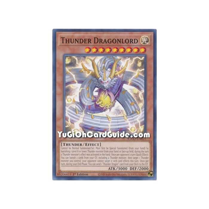 Thunder Dragonlord (Common) – Eternity Code | Carta YUGIOH en México