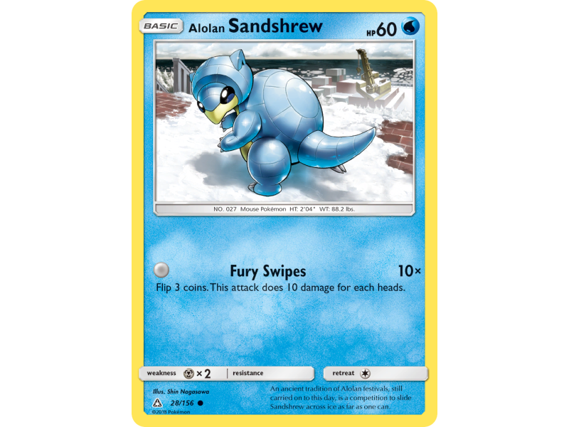 Alolan Sandshrew (Reverse Holo)