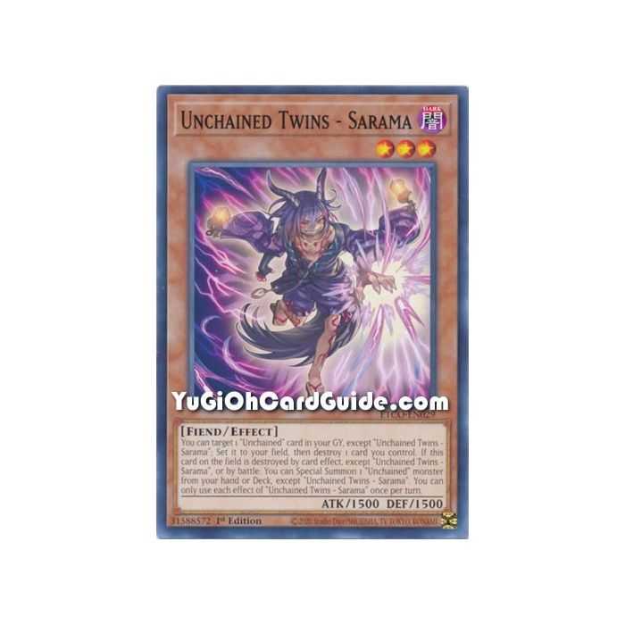 Unchained Twins - Sarama (Common) – Eternity Code | Carta YUGIOH en México