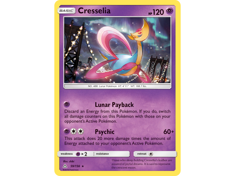 Cresselia (Reverse Holo)
