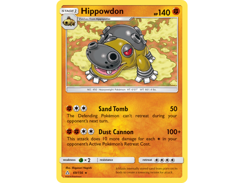 Hippowdon (Reverse Holo)