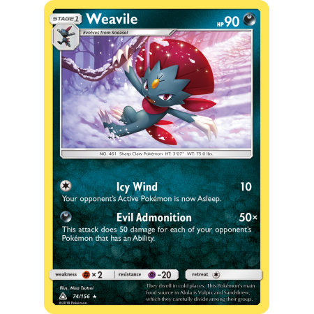 Weavile (Reverse Holo)