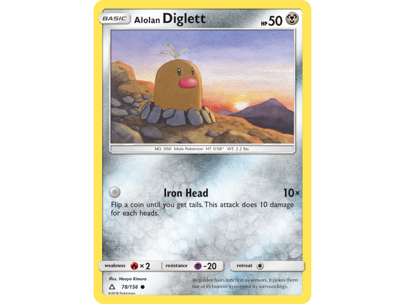 Alolan Diglett (Reverse Holo)