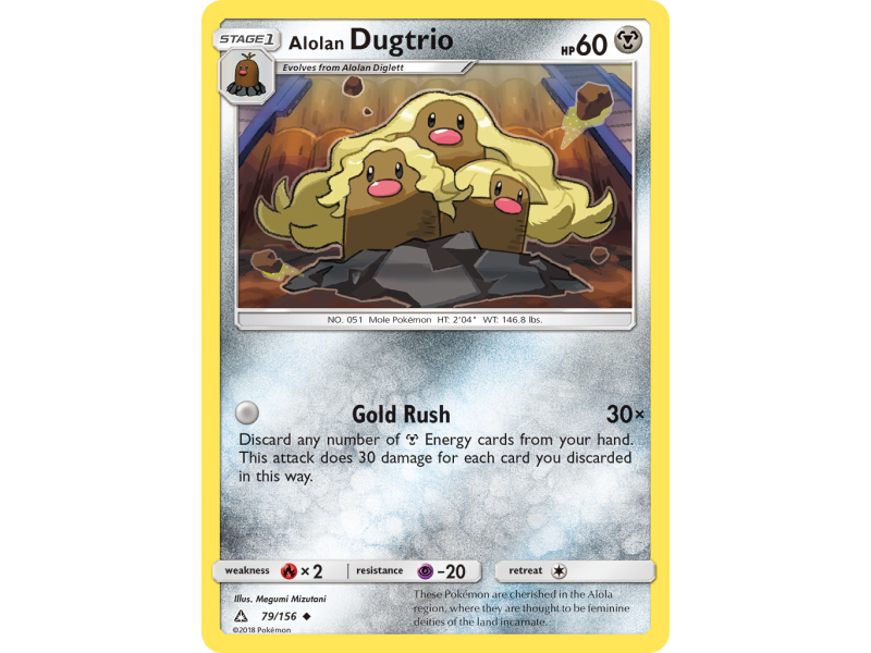Alolan Dugtrio (Reverse Holo)