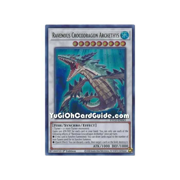 Ravenous Crocodragon Archethys (Ultra Rare) – Eternity Code | Carta YUGIOH en México