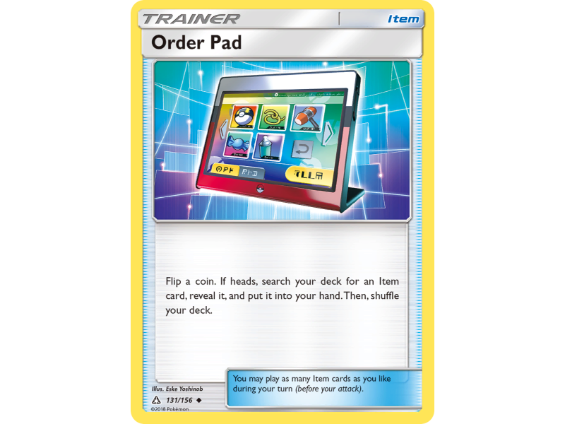 Order Pad (Reverse Holo)