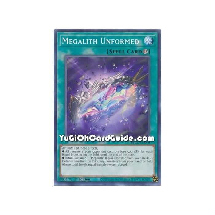 Megalith Unformed (Common) – Eternity Code | Carta YUGIOH en México