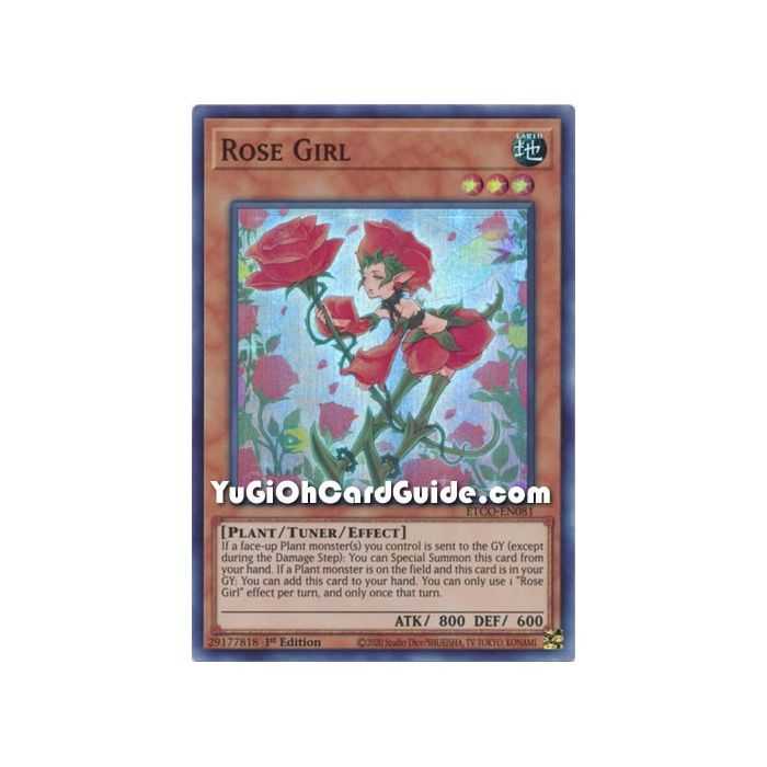 Rose Girl (Super Rare) – Eternity Code | Carta YUGIOH en México