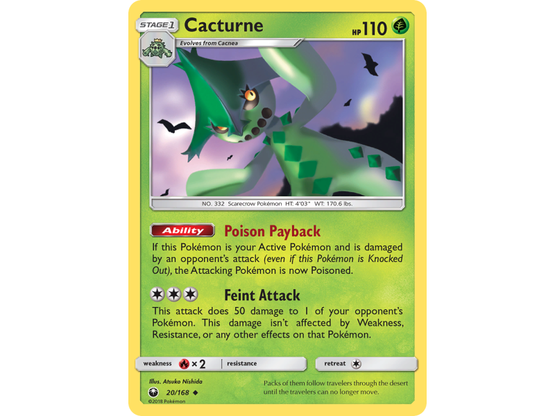 Cacturne (Reverse Holo)