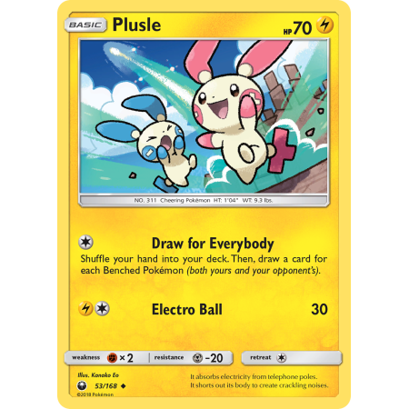 Plusle (Reverse Holo)