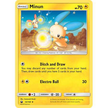 Minun (Reverse Holo)